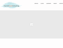 Tablet Screenshot of channelcloudconsulting.com